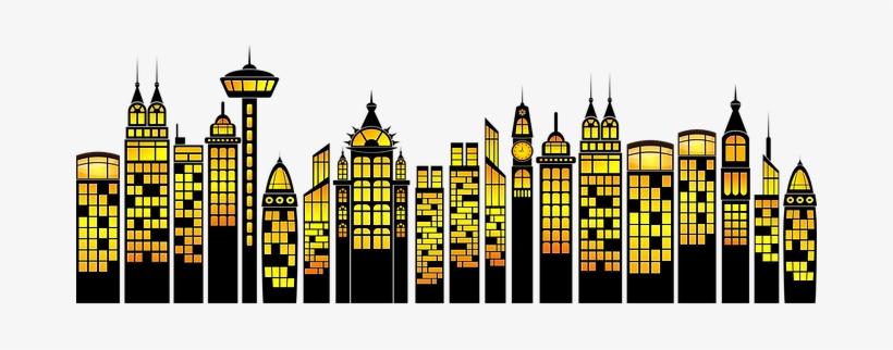 High-rises Cityscape Architecture Building - Sky Scraper Clip Art, transparent png