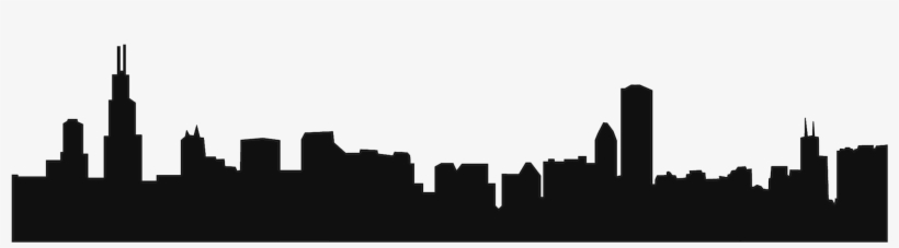 Chicago City Png Svg Library Stock - Skyline, transparent png
