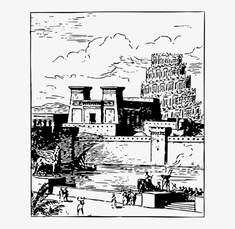 City Buildings Png Transparent Images Clipart Icons - Ancient Babylon Clipart, transparent png