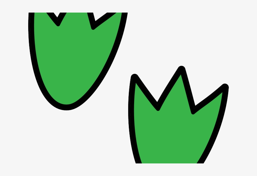 Footprint Clipart Footsteps - Dinosaur, transparent png
