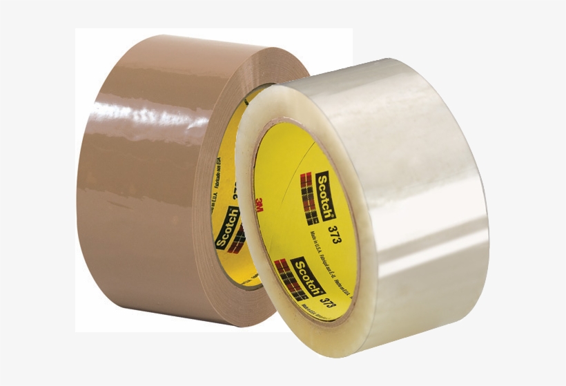 3m 373 Carton Sealing Tape - Scotch Tape, transparent png
