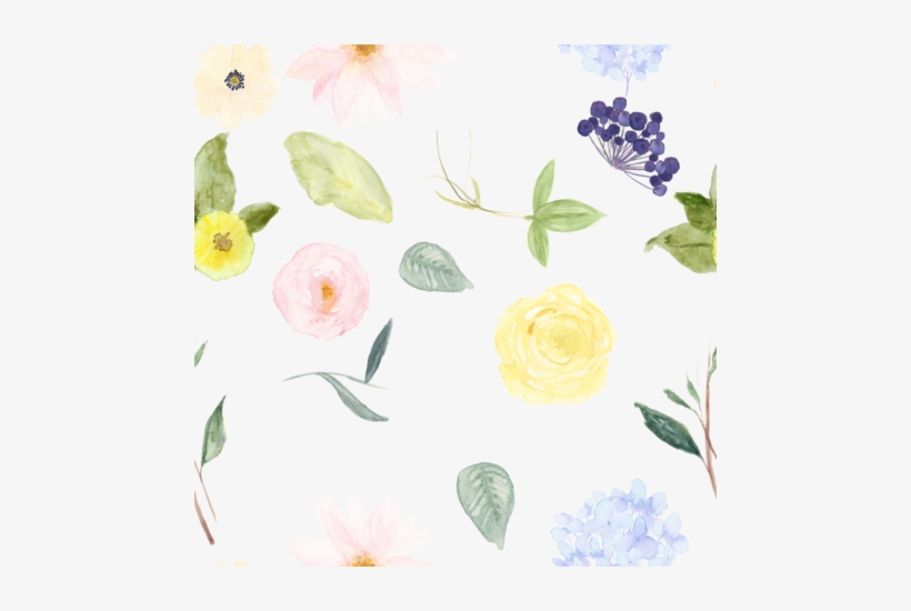 Watercolor Flowers Fabric By Peacefuldreams On Spoonflower - Watercolor Painting, transparent png