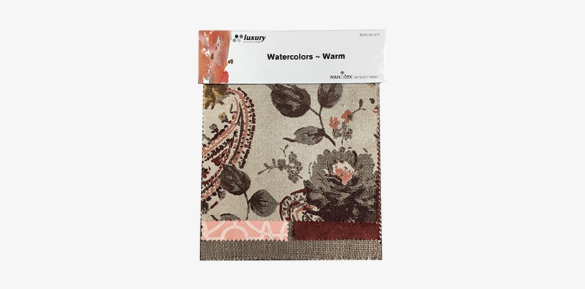 Watercolors Warm - Idylic 1006 Burgundy By Abbey Shea Fabric, transparent png