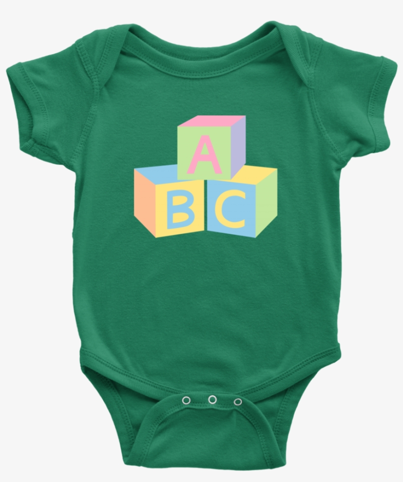 Load Image Into Gallery Viewer, Abc Blocks Onesie - Infant Bodysuit, transparent png