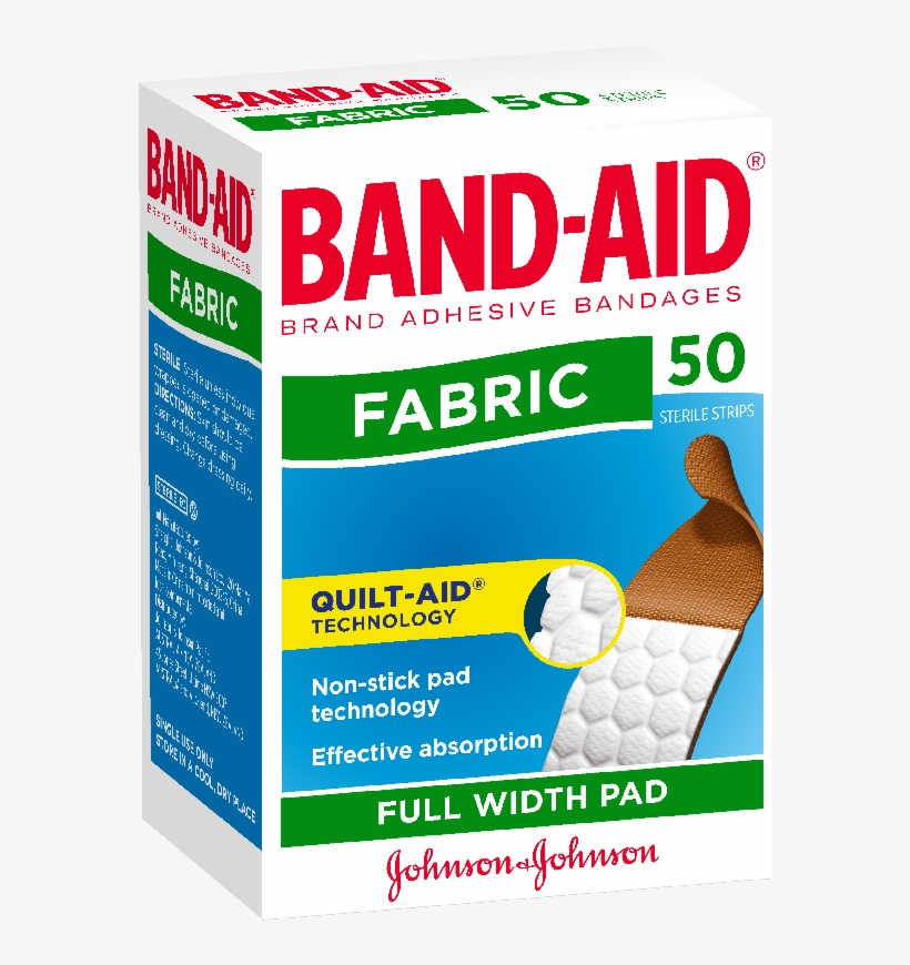 Ba Fabric Strip 50 - Johnson & Johnson Band-aid Adhesive Bandages Fabric, transparent png