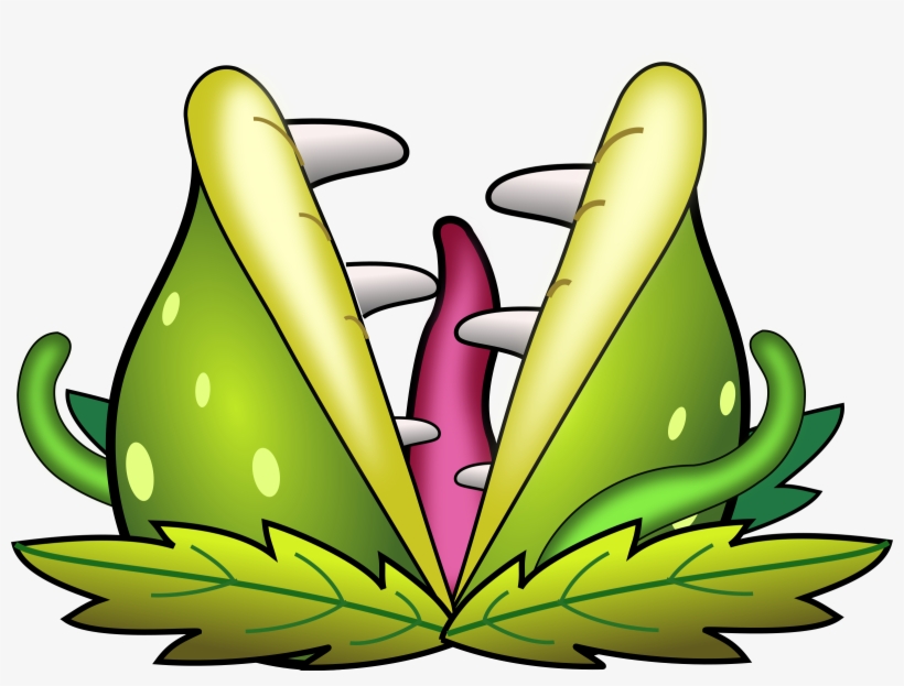 Halloween Plant Monster Clipart - Cartoon Carnivorous Plant Png, transparent png