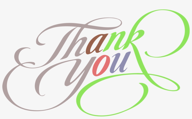 Thank You Colorful Fantastic Text Clipart - Thanks Images With Name, transparent png
