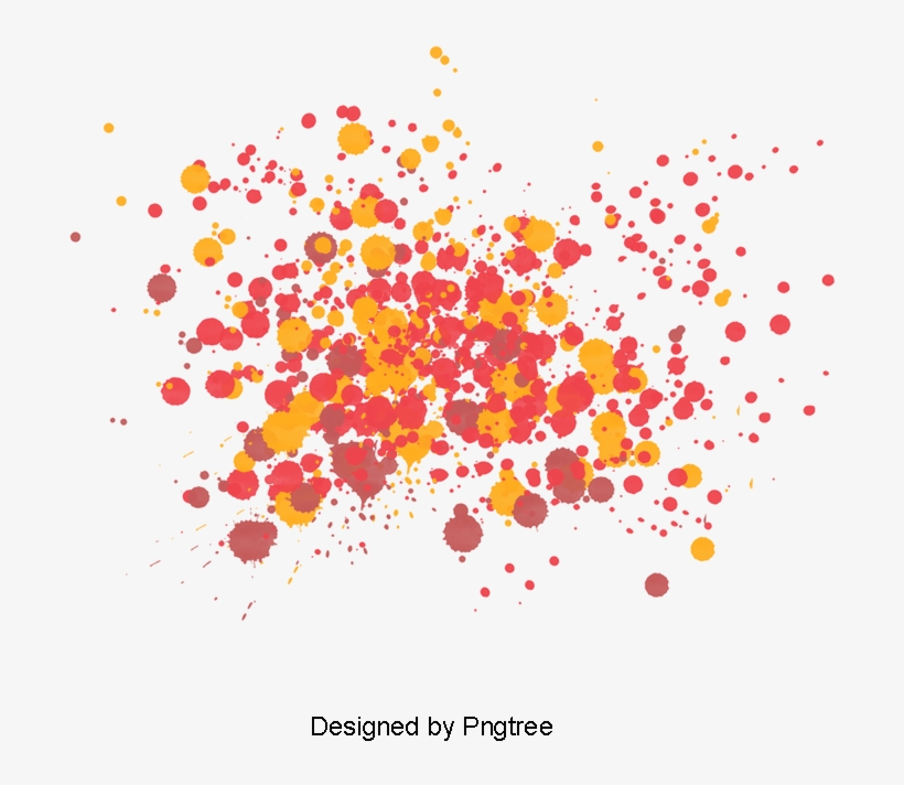 Beautiful Colorful Splash Creative Decorative Buckle, transparent png