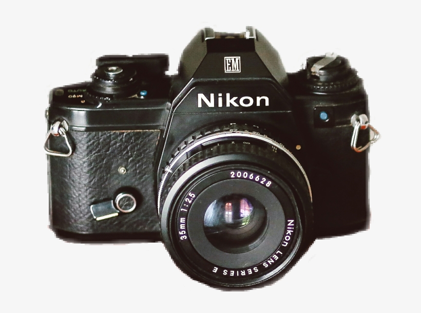 Nikon Vintage Camera Sticker Black - Nikon, transparent png