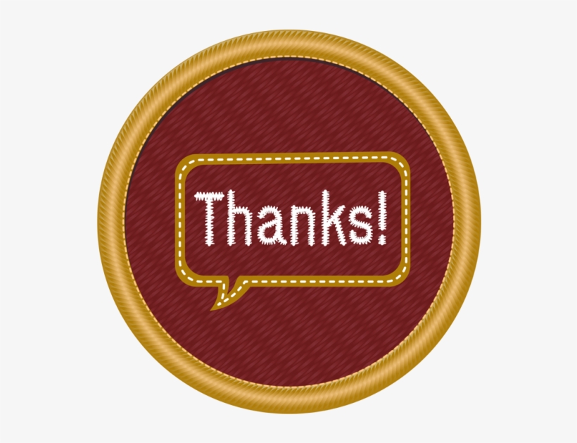 Thanks - Scouts Canada Thanks Badge, transparent png