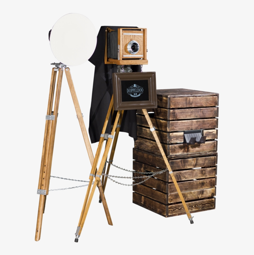Vintage Photo Booth Setup 2 - Vintage Camera Photo Booth, transparent png