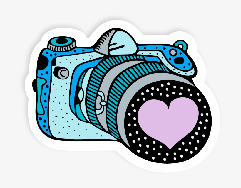 Vintage Camera Vinyl Sticker - Sticker Vintage Png, transparent png