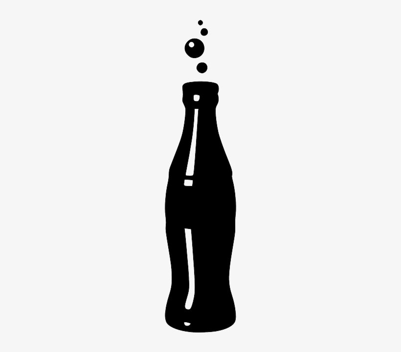 First, Find An Empty Soda Bottle That Has A Flower - Silueta De Coca Cola, transparent png