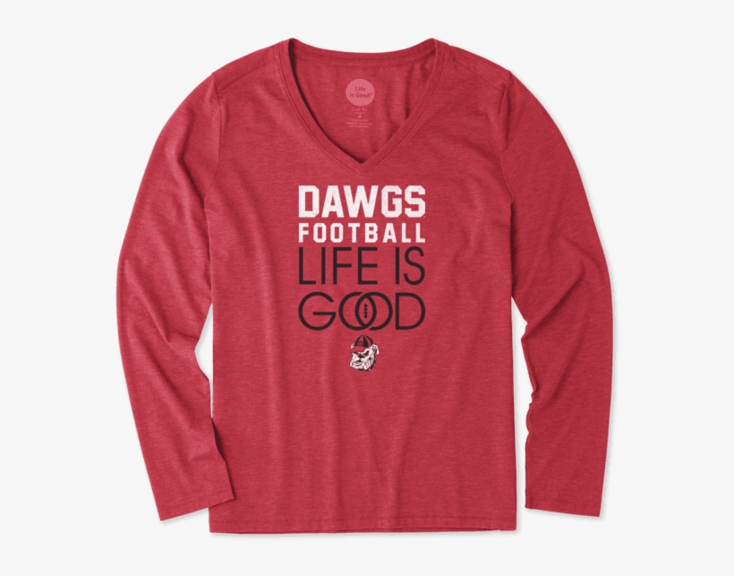 Women's Georgia Infinity Football Long Sleeve Cool - North Carolina State University, transparent png