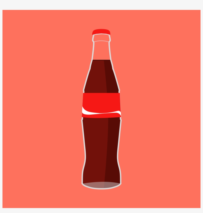 10- Cocacola Glass Bottle - Coca-cola, transparent png