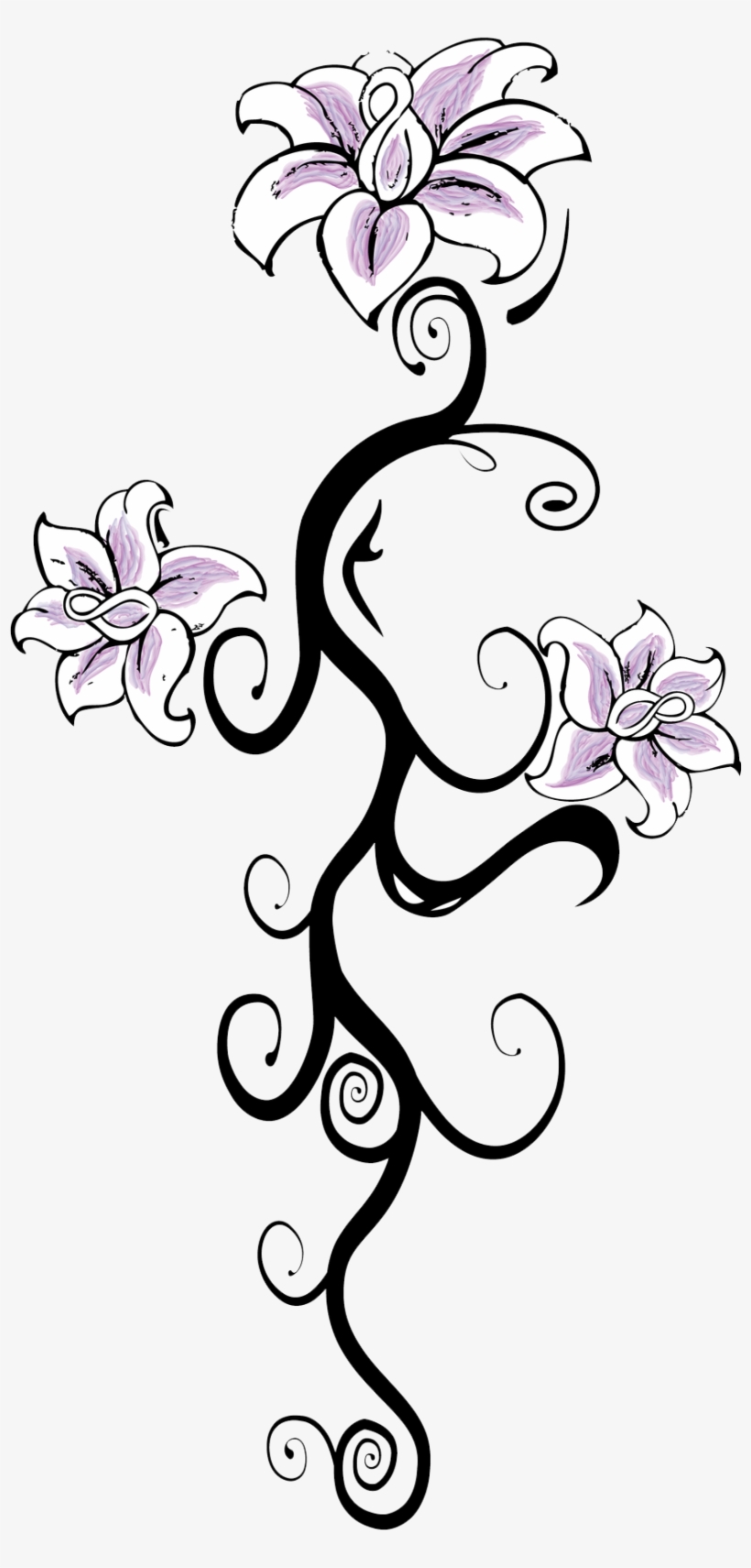 Tattoo Designs Clipart Transpa Background - Flower Tattoo Transparent, transparent png