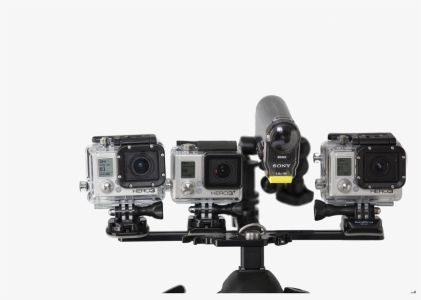 Gopro Black Vs Gopro Vs Sony Action Cam Exmor R Vs - Camera, transparent png