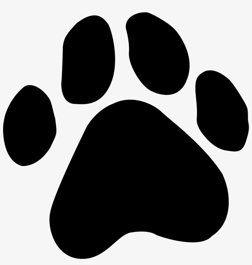 Dog Footprint Png Clip Transparent Library - Dog Paw Print Png, transparent png