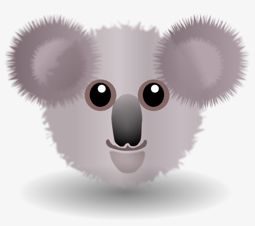 How To Set Use Funny Koala Face Cartoon Clipart, transparent png