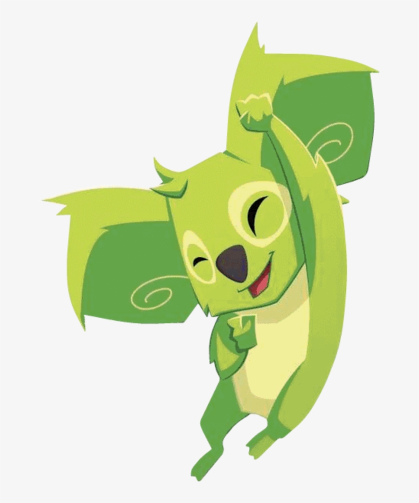 Green Jumping Koala, transparent png