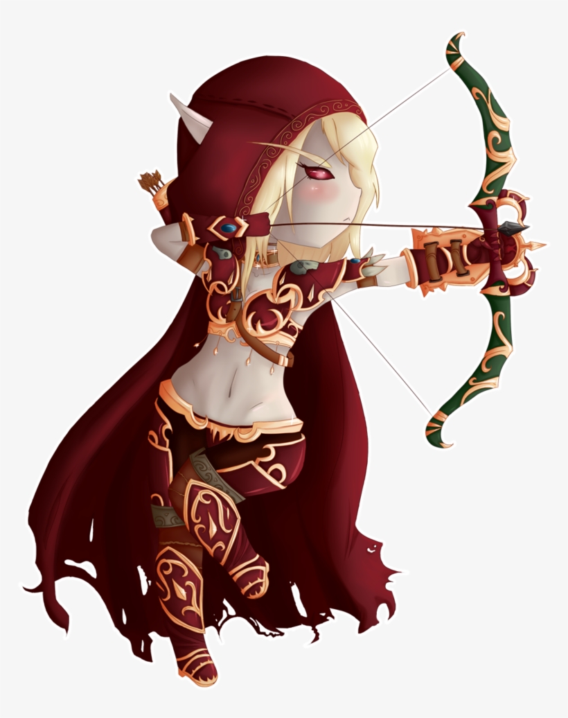 World Of Warcraft Sylvanas Chibi By Gumimonster - World Of Warcraft Chibi, transparent png