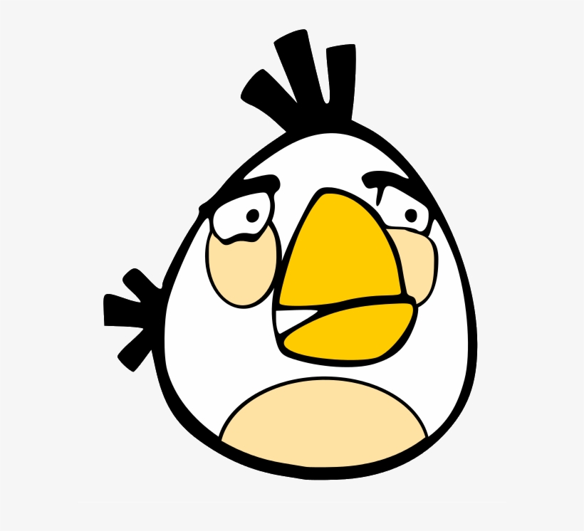 Angry Bird White - Angry Birds Characters White, transparent png