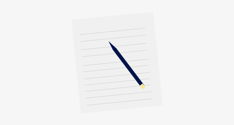 Paper And Pen Illustration - Handwriting, transparent png