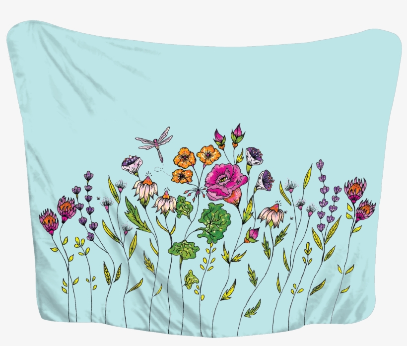 Fresh Wildflowers Huggme Blanket - Bath Junkie, transparent png