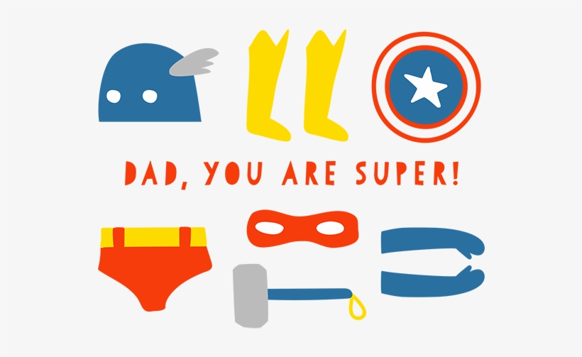 Postable755superdad - Super Dad Card, transparent png