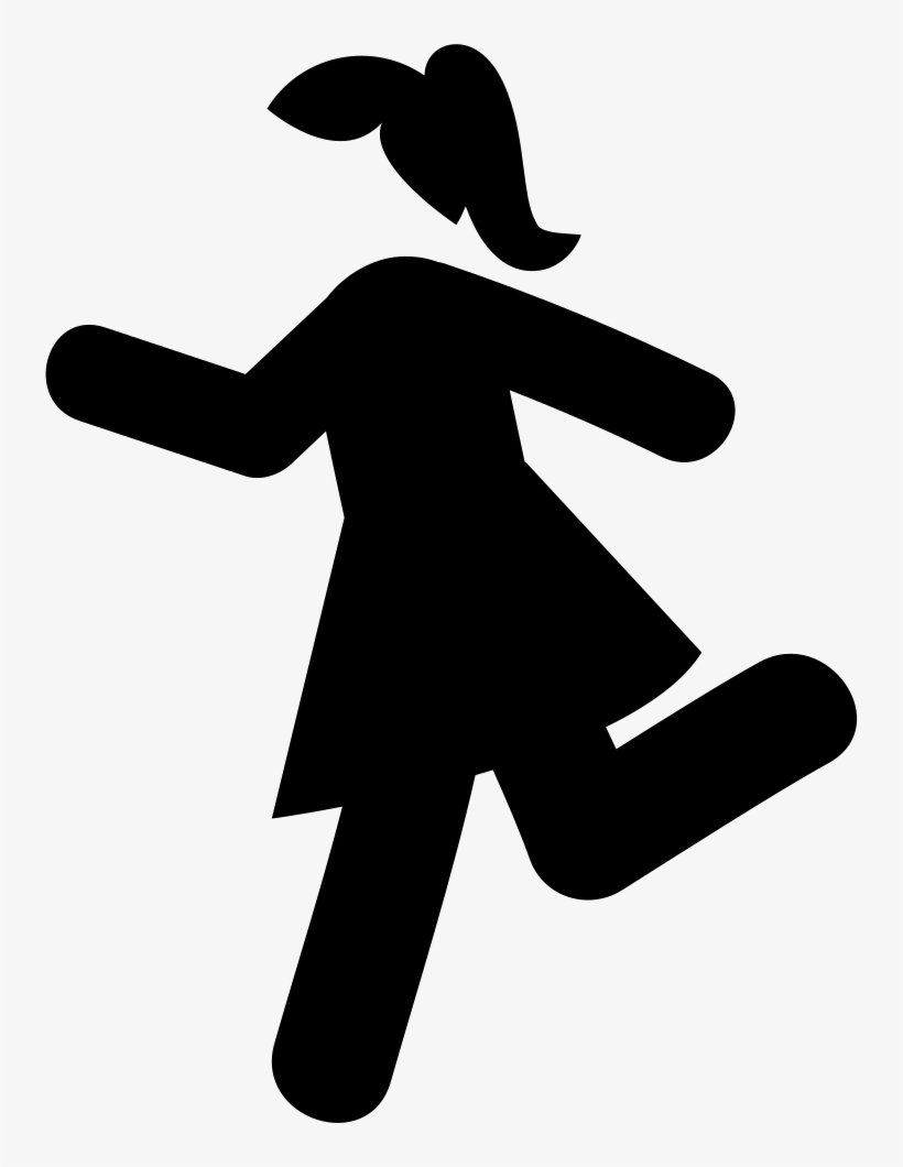 Running Girl - - Running Girl Icon Png, transparent png