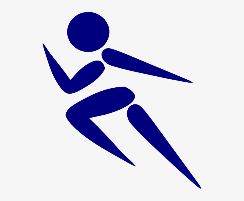 Tnt Girl Running Clip Art At Vector Clip Art - Blue Running Clip Art, transparent png