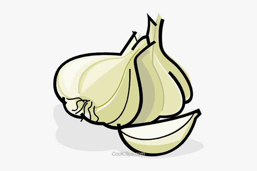 Garlic Cloves Royalty Free Vector Clip Art Illustration - Garlic Clip Art, transparent png