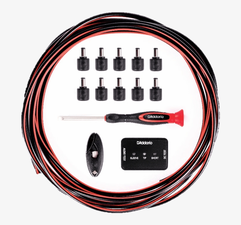 D'addario Diy Solderless Pedalboard Power Cable Kit, transparent png