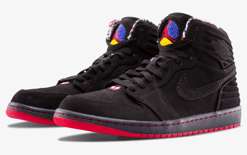 Air Jordan 1 93 Playoffs - Sneakers, transparent png