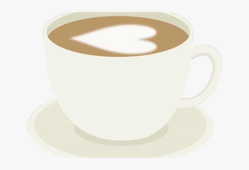 Tea Clipart Pink Coffee Cup - Coffee On Plate, transparent png