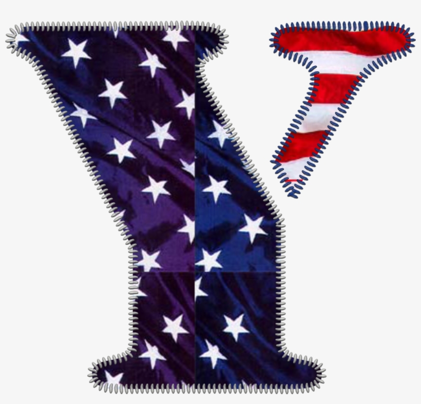 Patriotic Letter Y - Ring Of White Stars, transparent png
