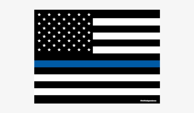 Thin Blue Line American Flag Lawn Sign 24 X 18 Inch - Wabasha, transparent png