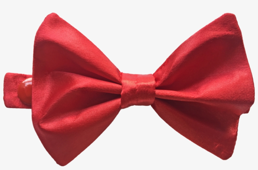 Satin Bow Tie Red - Satin, transparent png