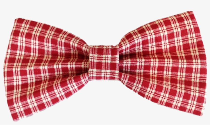 Pawsome Plaid Red Bow Tie - Shirt, transparent png