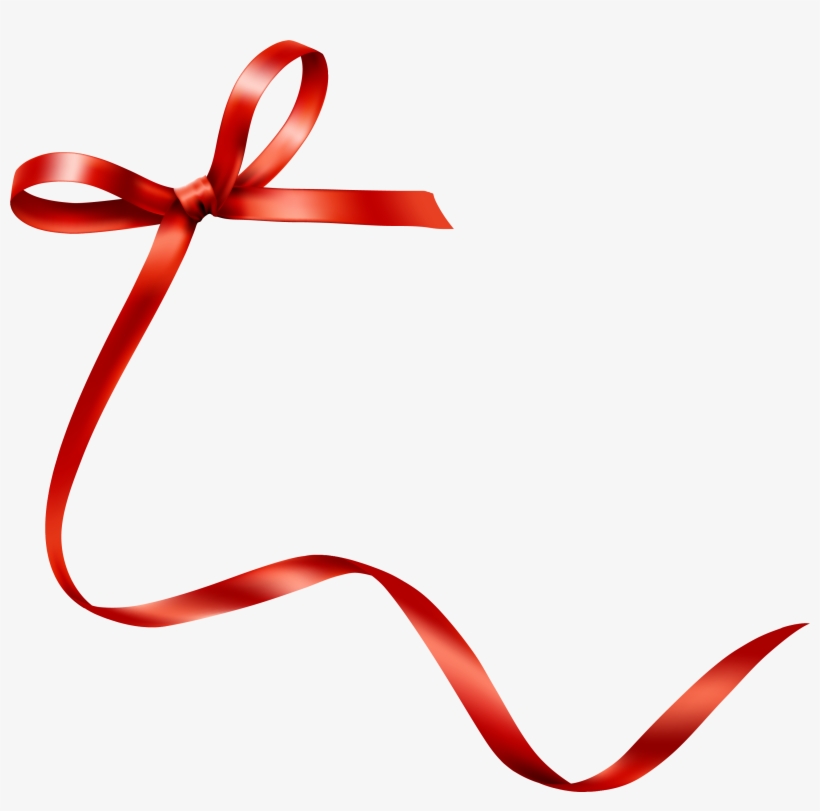 Ribbon Hand Red Bow Tie Transprent Png - Moño Rojo Dibujo Transparente, transparent png