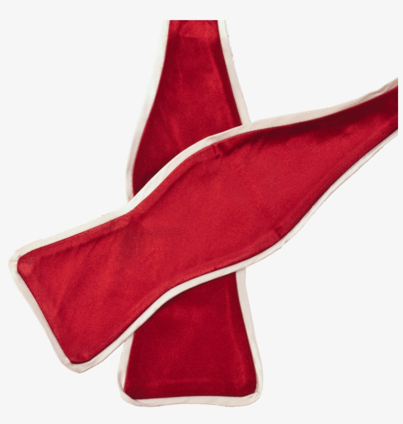 Inspired Knots- Red Bow Tie White Trim - Sock, transparent png