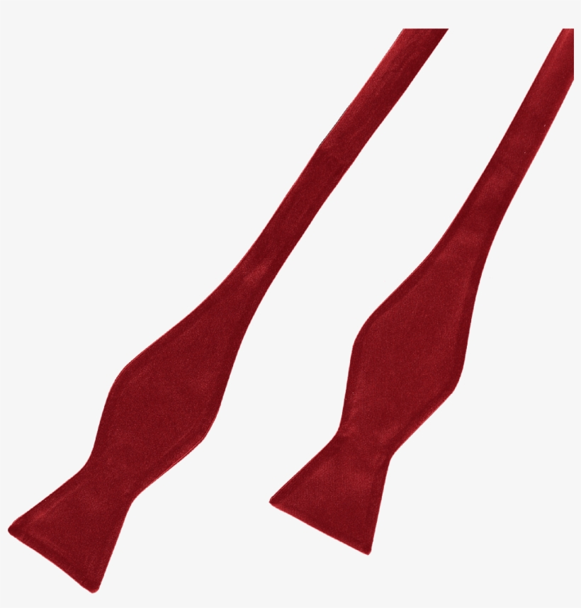 Bow Tie Silk Red 2 - Ribbon, transparent png