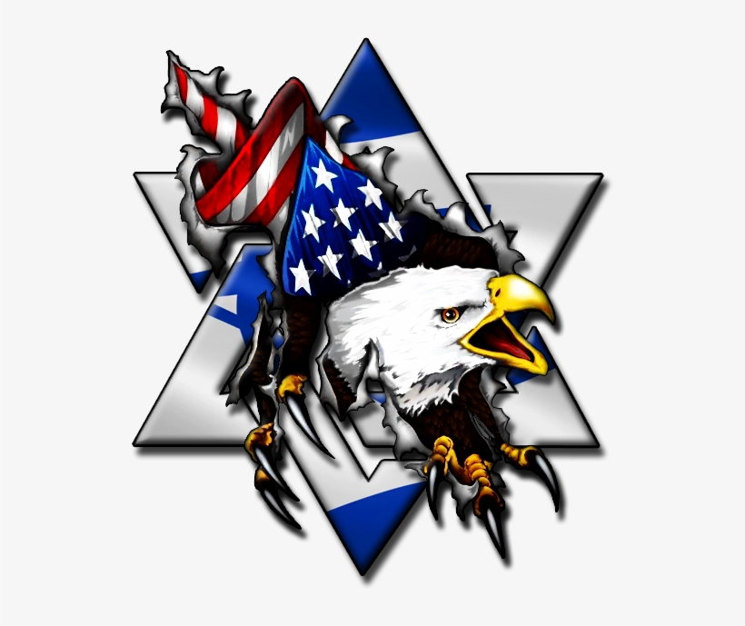 *original Size* Bald Eagle Breakthrough Star Of David - Graphic Design, transparent png