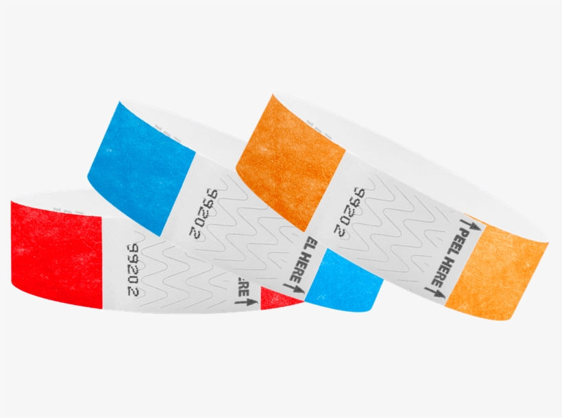 Tyvek 3/4" Wristbands - Art Paint, transparent png