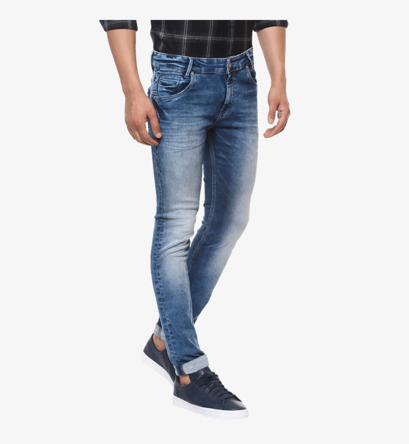 Buy Dark Blue Narrow Fit Jeans Online - Pocket, transparent png