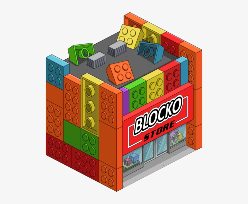 Blocko Store Tapped Out - Simpsons Blocko Store, transparent png