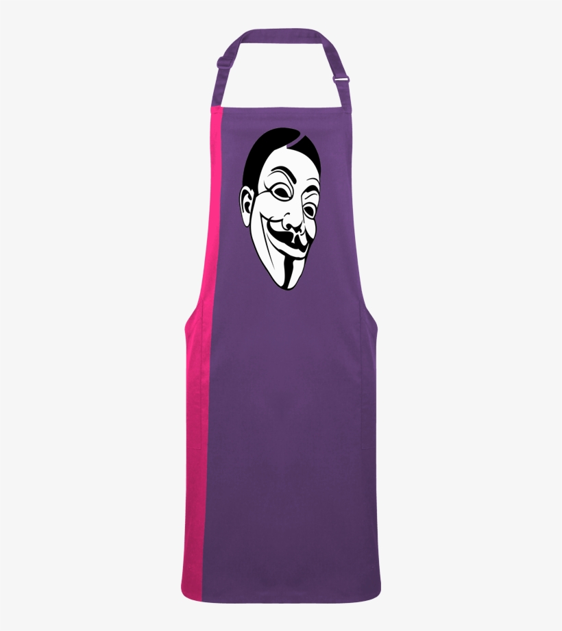 Tablier Long Bicolore Guy Fawkes Mask Par Mebarek Refai - Active Tank, transparent png