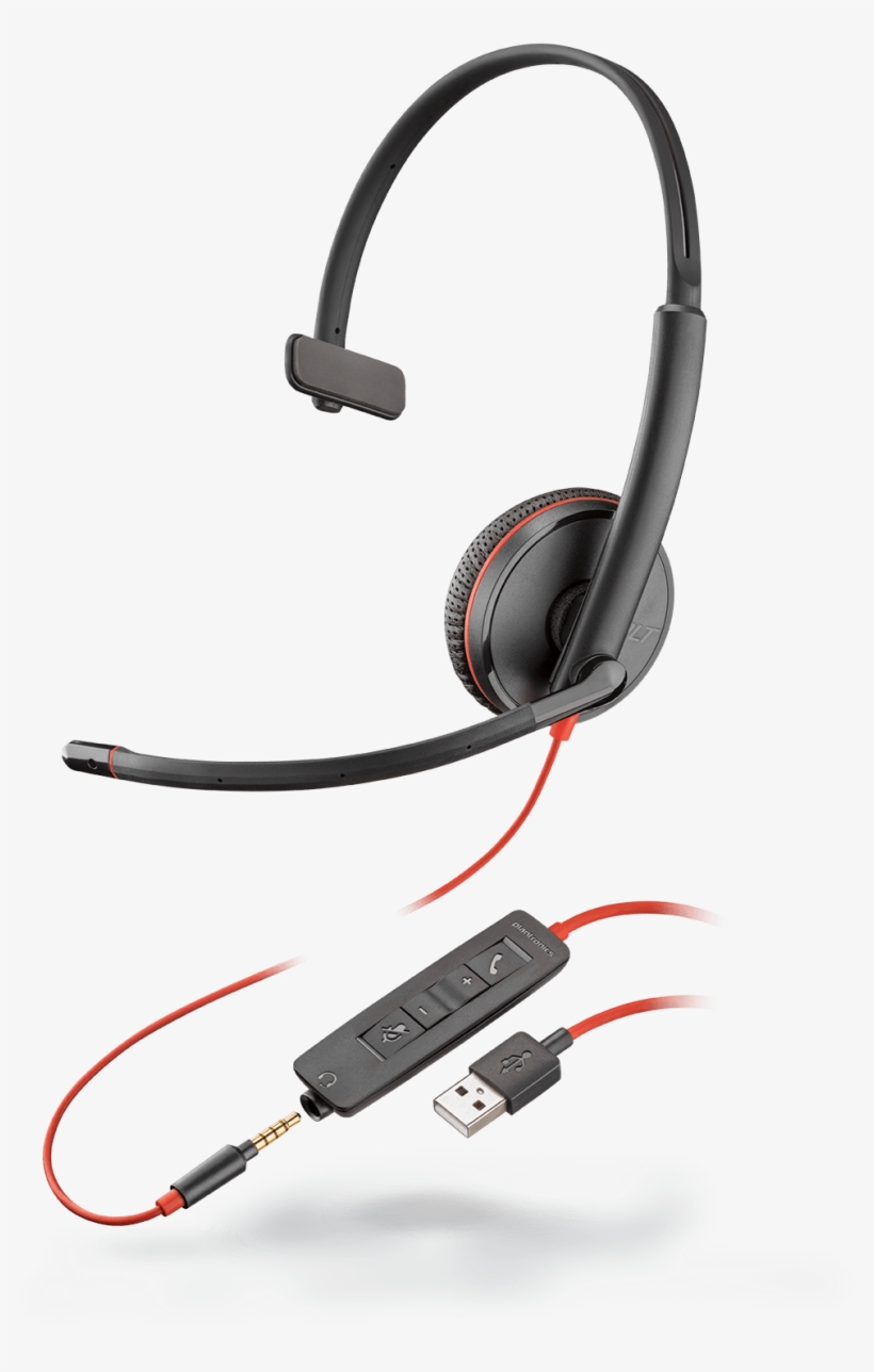 Headsets, Headphones, And Accessories - Blackwire C3220 Usb, transparent png
