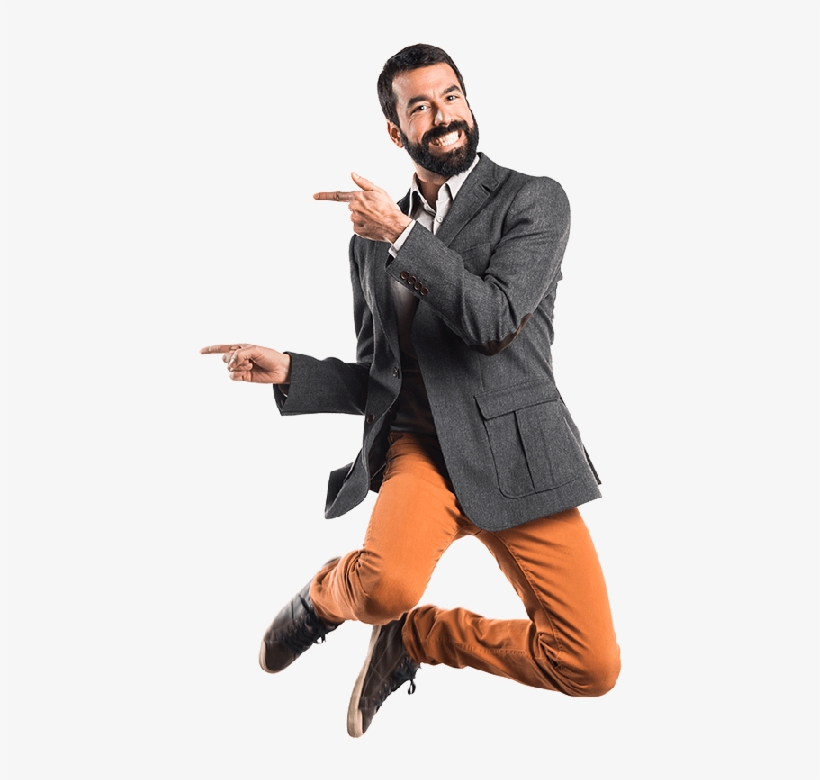 Guy Excited Jumping In Air - Week, transparent png