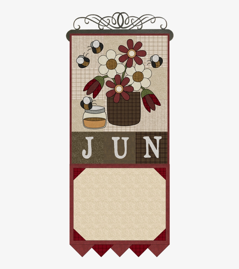 June Honey Bee Little Quilts Squared Pattern Ⓒ - Floral Design, transparent png